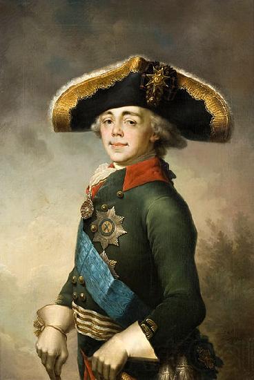 Vladimir Lukich Borovikovsky Portrait of Paul I Spain oil painting art